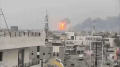 Watch: New footage captures oil tank explosions in Yemen after Israeli airstrikes
